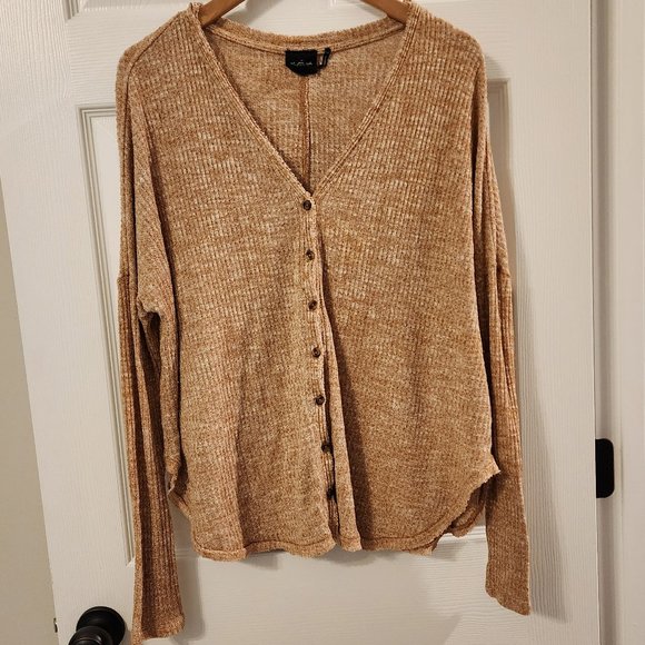 Urban Outfitters Out from Under JoJo thermal button shirt Size S - Picture 2 of 12
